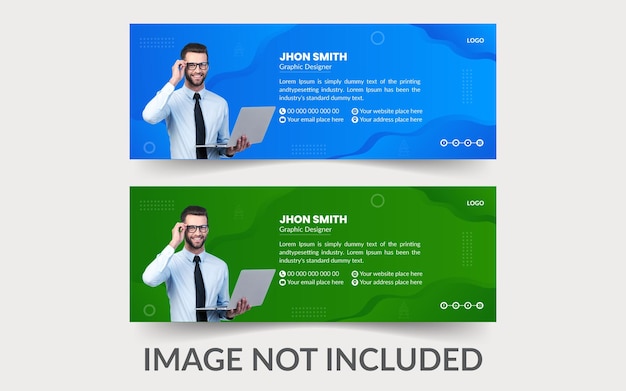 A blue and green banner for an image not included.