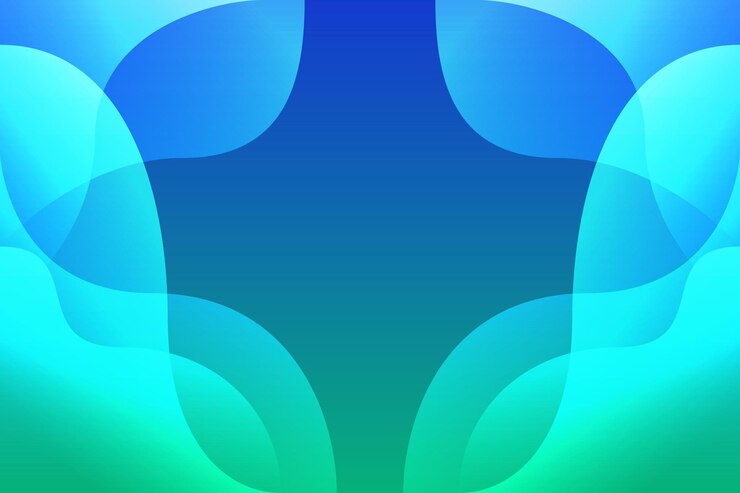 Blue Green Color Abstract Fluid Background