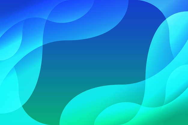 Blue Green Color Abstract Fluid Background