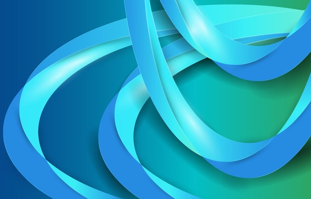 Вектор Синий зеленый цвет сочетание абстрактных технологий бизнес графический фон