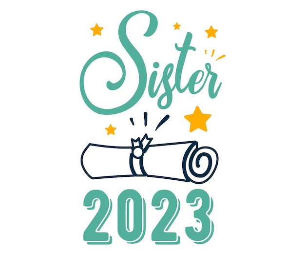 A blue and green design for a sister 2023