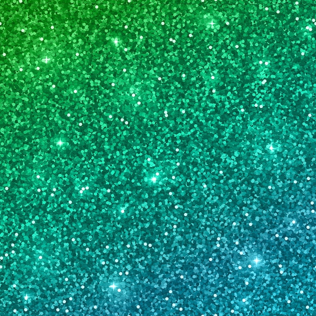 Vector blue green gradient glitter background. shiny sparkles. vector