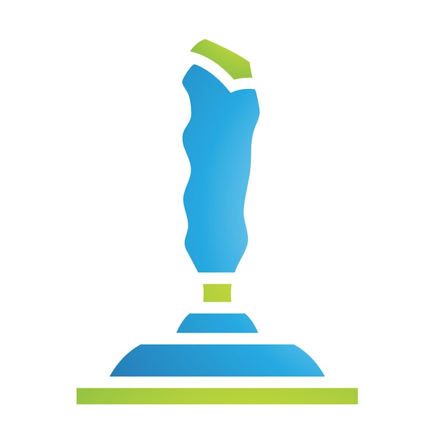 Vector blue and green joystick icon