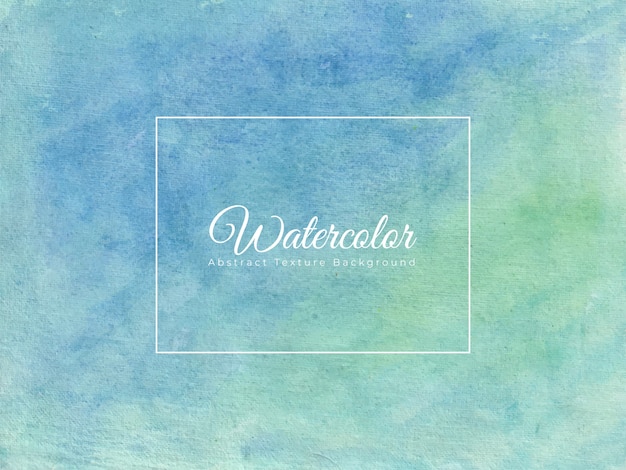 Blue and green watercolor abstract background