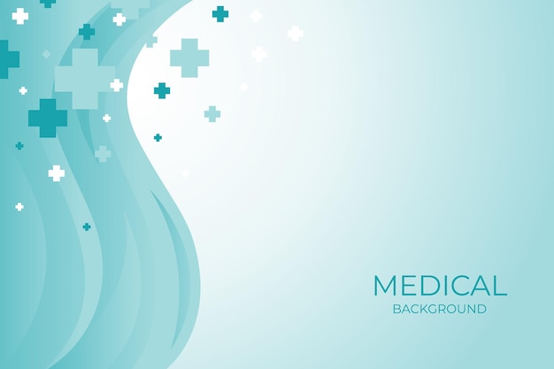 Blue healthcare and medical science background Free Vector