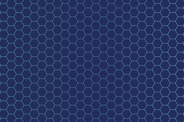 Vector blue hex background