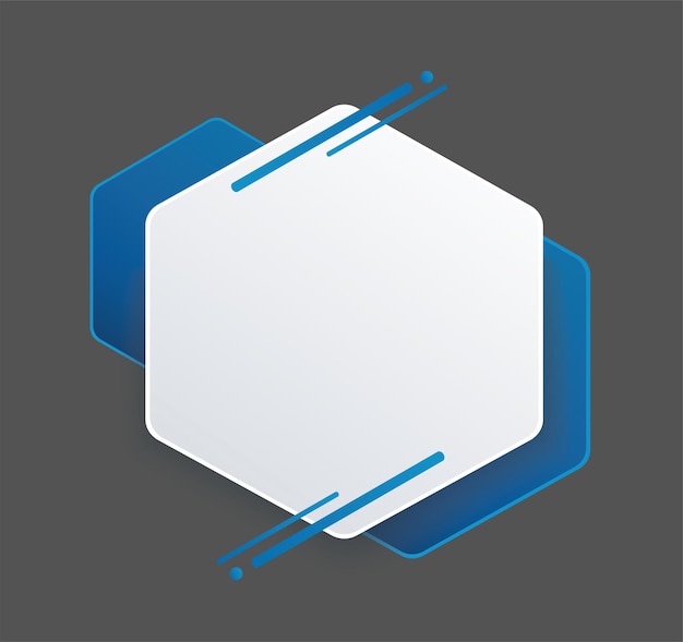 blue hexagon background template