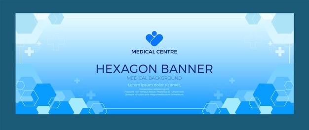Blue Hexagon Medical Banner