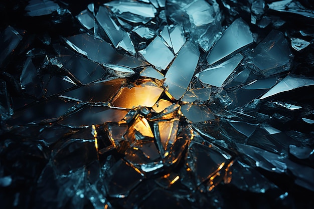 Синий лед стеклянный фон абстрактная текстура поверхности льда на стекле замороженный сезонный