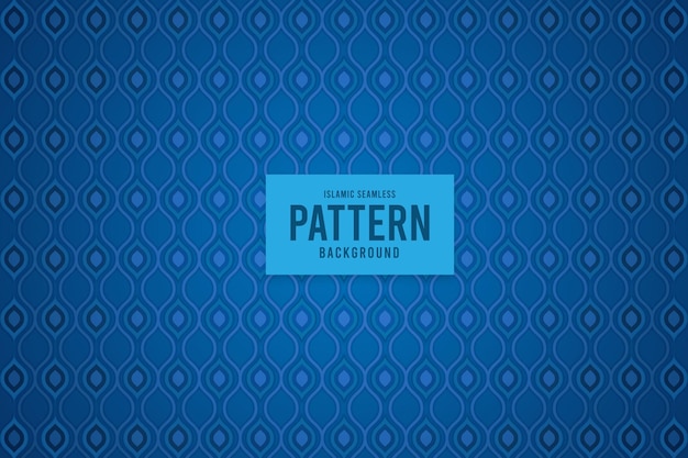 Blue islamic seamless pattern abstract background