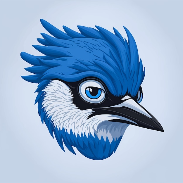 Premium Vector  Cute blue jay bird cartoon in watercolor painting