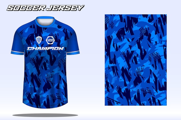 Una maglia blu con sopra la scritta champion