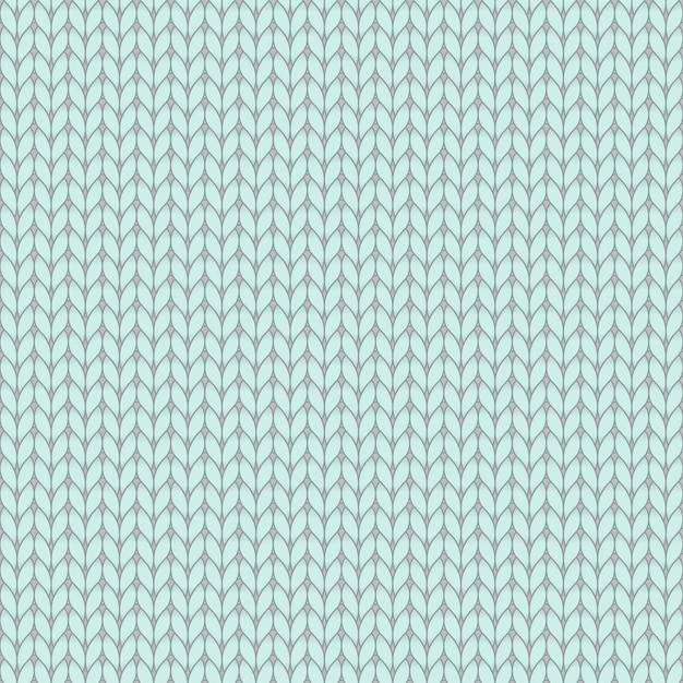 Blue knitted seamless pattern, knit stockinette stitch