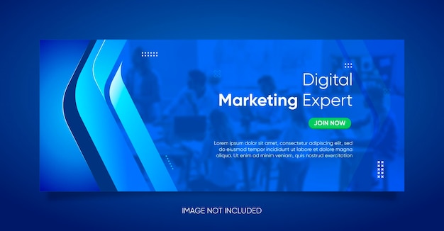 Blue Landing Page Corporate Banner