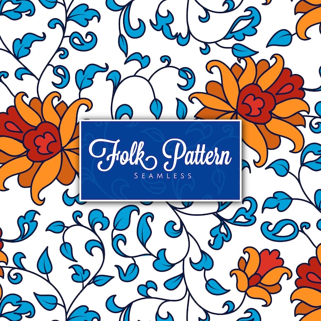 Blue leaves and orange flower background