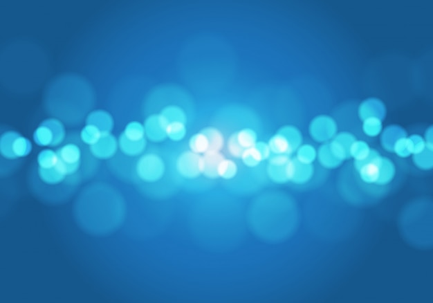 Blue light bokeh blur background 