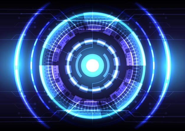 blue light effect abstract hitech background futuristic interface virtual reality technology screen