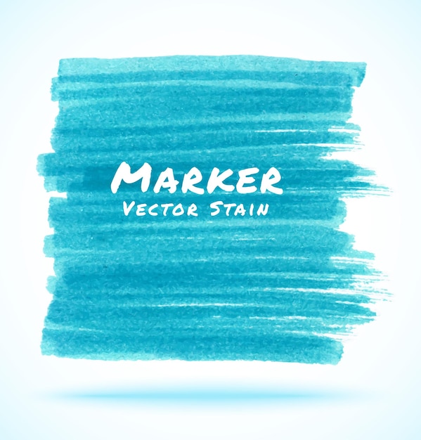 Blue Light Marker Stain, vector illustration.