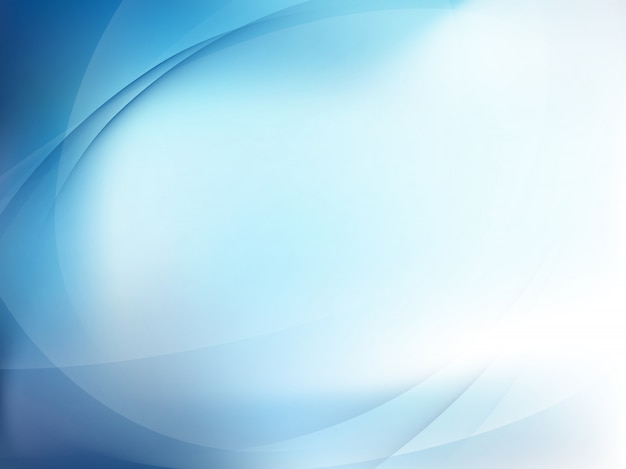 Vector blue light wave abstract background.