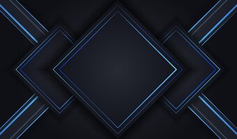 blue lines luxury on white overlap dark blue and black shades color background.