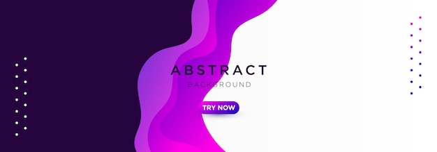 Vector blue liquid banner template. vector abstract background with green gradient fluid waves