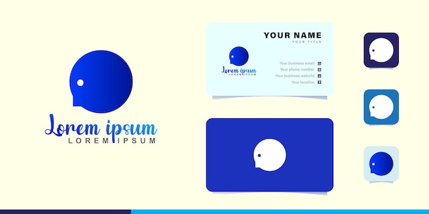 A blue logo and business card for a company called oppenum.