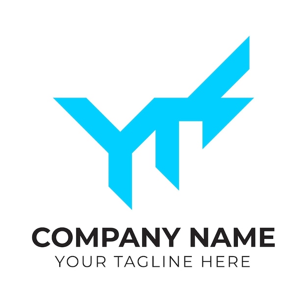 A blue logo for a company called ttt.