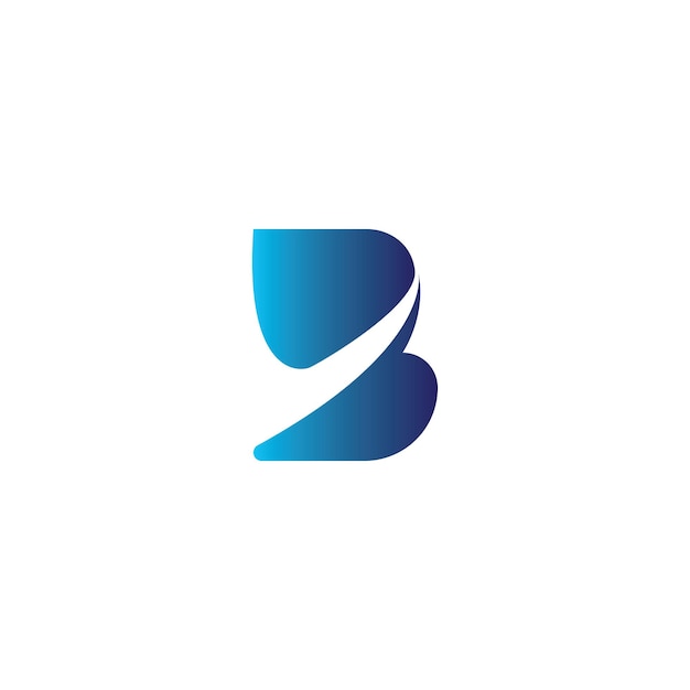 Blue logo of letter b