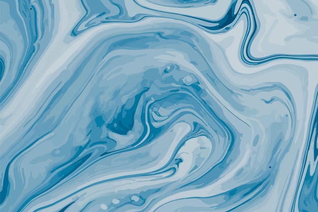 水彩のパターンを持つ青い大理石の背景。
