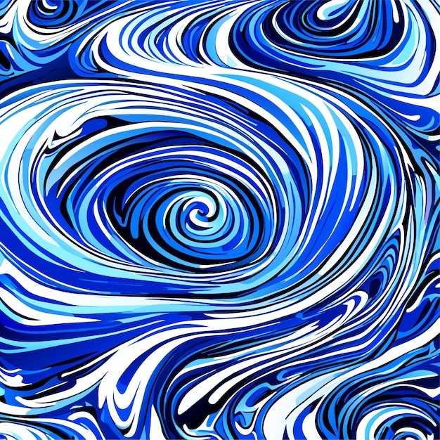 Vector blue marble texture with white strokes