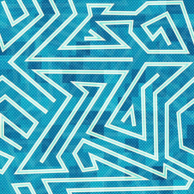 블루 미로 원활한 패턴