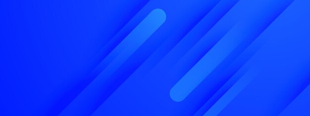 Banner astratto di forma geometrica minima blu