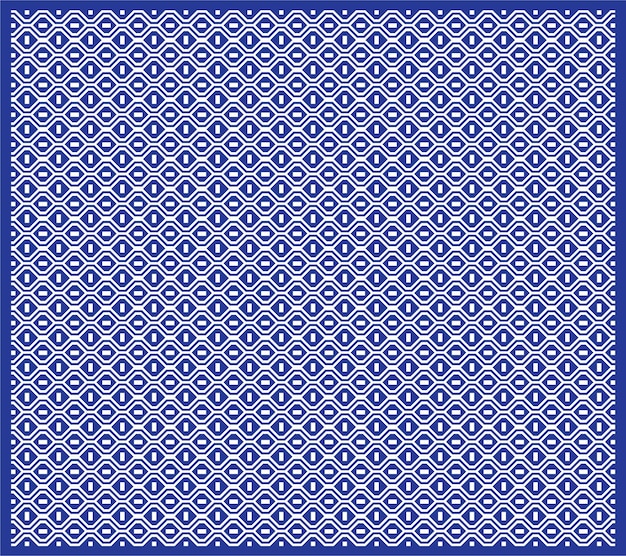 Blue minimal pattern design vector