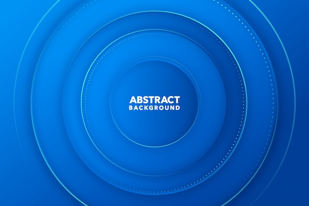 blue modern abstract round background