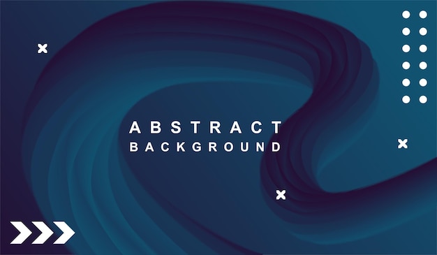 Vector blue modern flow banner background