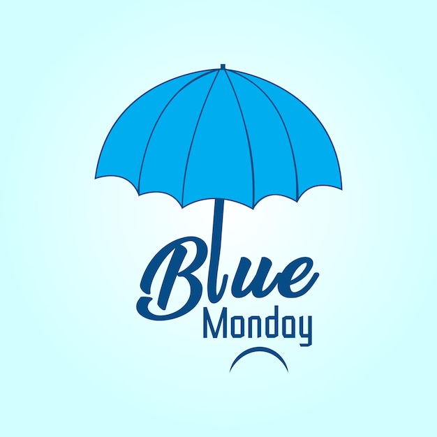 Vettore blue monday vector background design