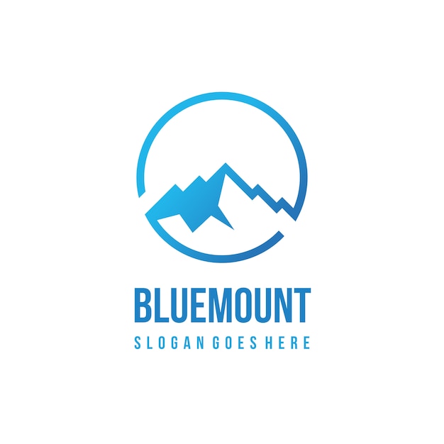 Blue Mountain Logo sjabloon