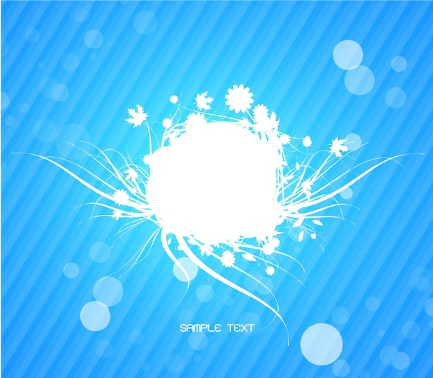 Vector blue nature abstract background