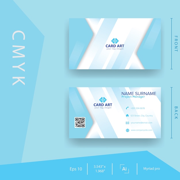 Blue Nature business card