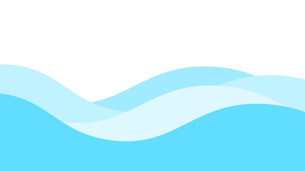 Голубая волна океана фон обои векторное изображение иллюстрация графического дизайна волны для фона