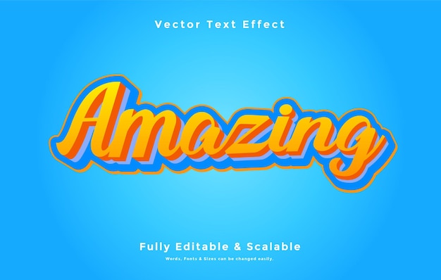 Blue and orange background with the word amazing on it