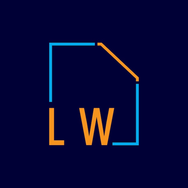 a blue and orange logo with a house on it