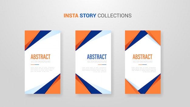 blue and orange Polygonal geometric shapes banner template