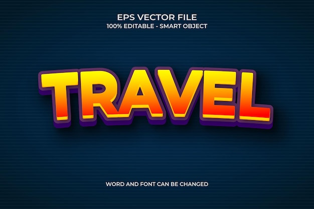 A blue and orange poster that says travel.