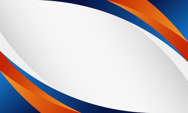 Blue ,orange and white curve shape background. New template for your business.