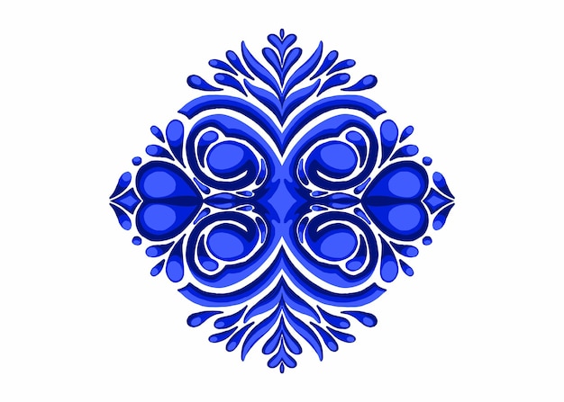 Blue Ornament Frame Border Vector Design For Decorative Element