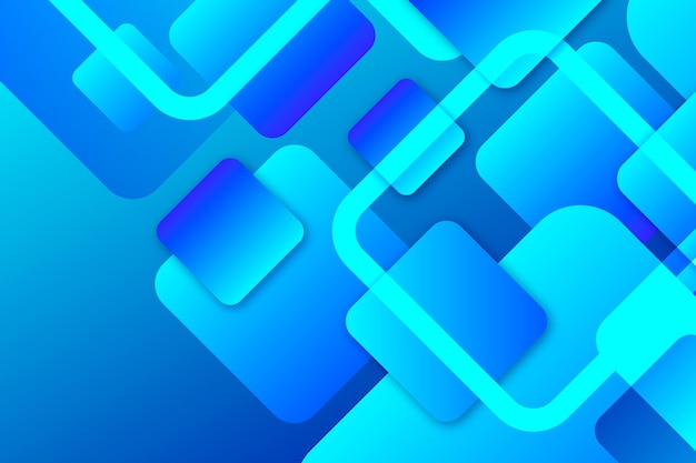 Vector blue overlapping forms background