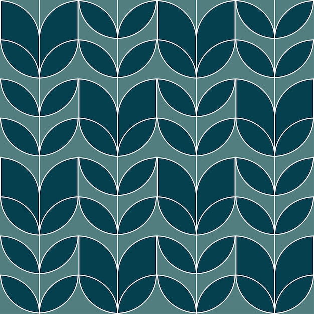 Blue palette geometric seamless pattern 19