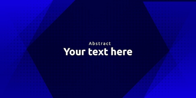 Vector blue paper layer on dark background with copy space