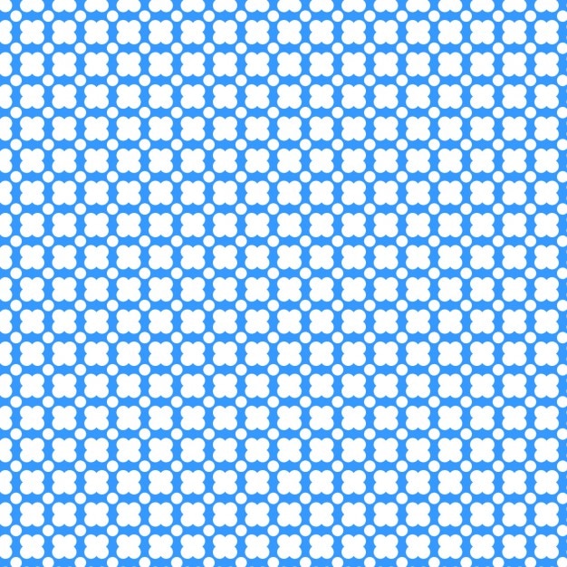 Blue patroon van ronde vormen